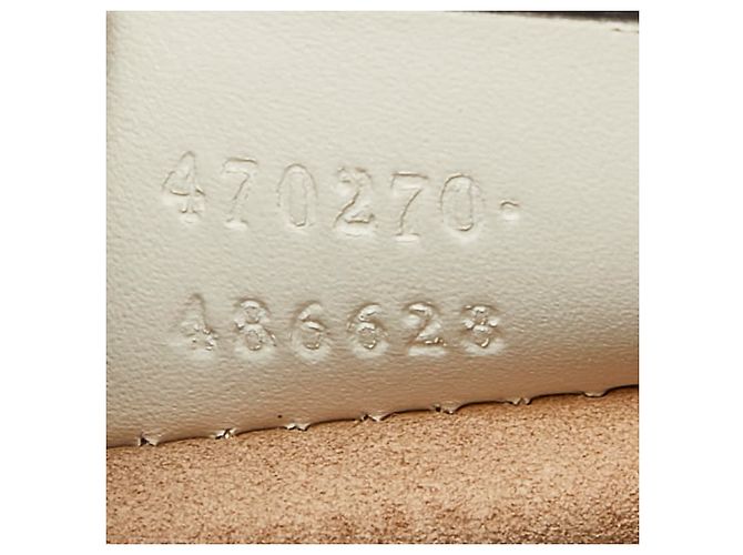 Mini borsa a mano Gucci Sylvie Sherry Line Bianco - vista 10