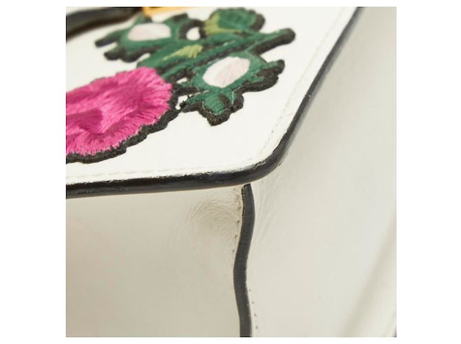 Mini borsa a mano Gucci Sylvie Sherry Line Bianco - vista 5
