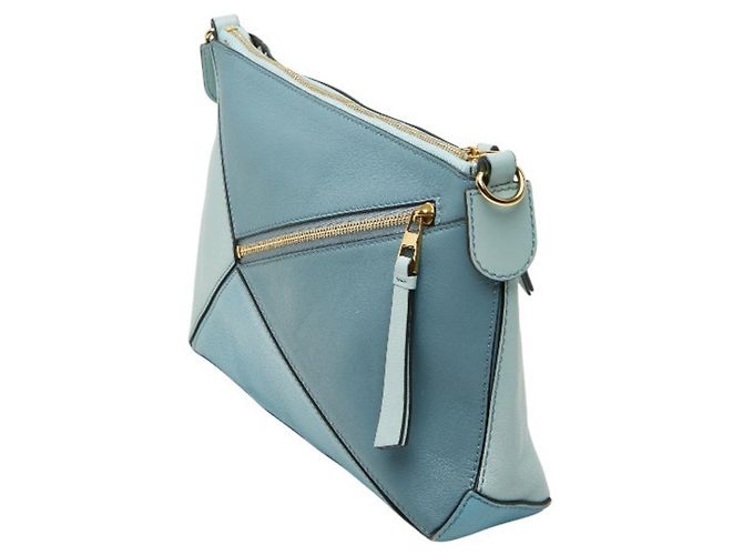 Borsa a Spalla Anagram Puzzle Loewe Blu - vista 2