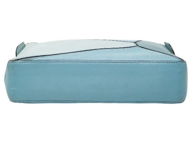 Borsa a Spalla Anagram Puzzle Loewe Blu - vista 3