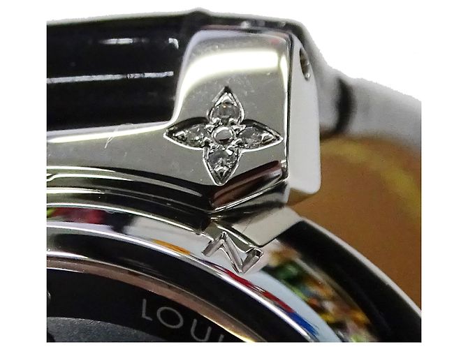 Louis Vuitton Damen Tambour Forever Diamond Quarz Uhr - Ansicht 14