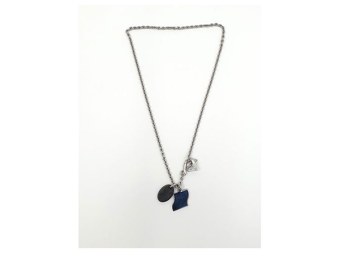 Hermès Collana in Metallo da Uomo Parade, blu artificiale, Corno Blu navy Blu scuro - vista 3