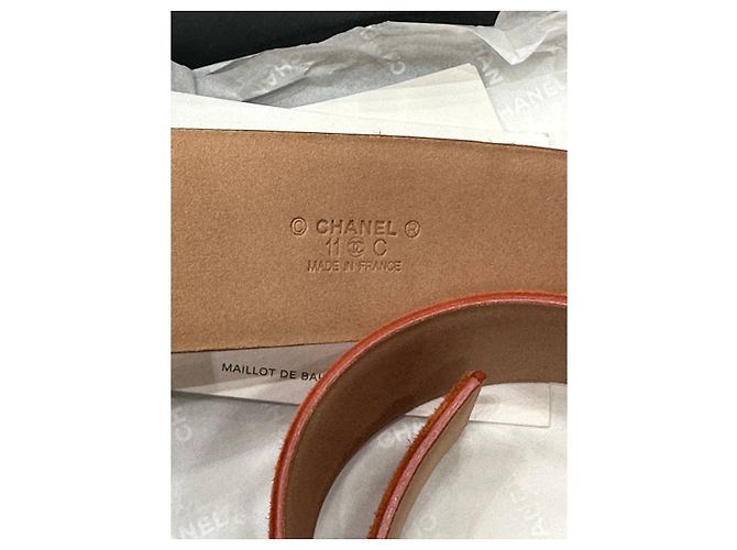 NWOB Chanel Wildledergürtel Kreuzfahrt 2011 - Größe 85 gebraucht - Ansicht 2