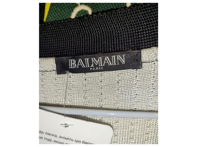 NWOT Balmain weißer langer Cardigan mit Gürtel - EU36/S gebraucht - Ansicht 5