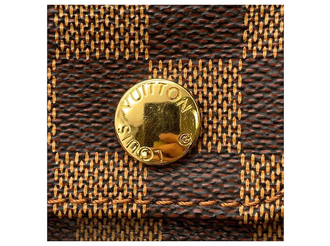 Borsa a Spalla Naviglio Damier Ebene di Louis Vuitton Rosso - vista 10