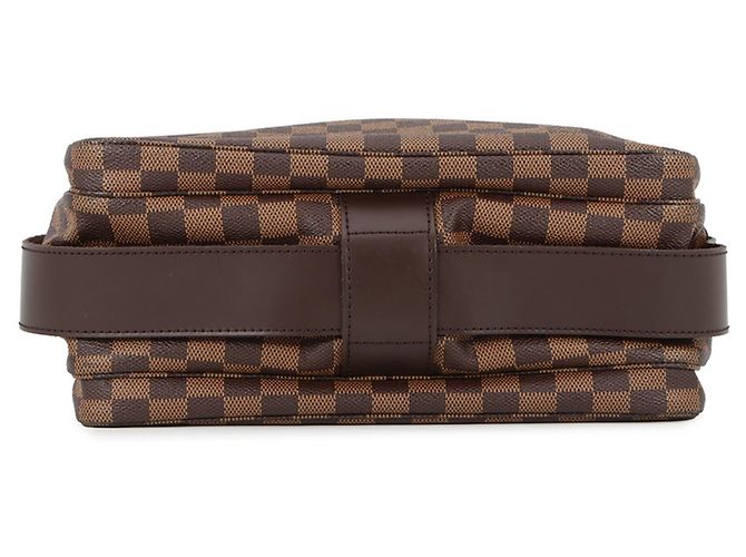 Borsa a Spalla Naviglio Damier Ebene di Louis Vuitton Rosso - vista 3