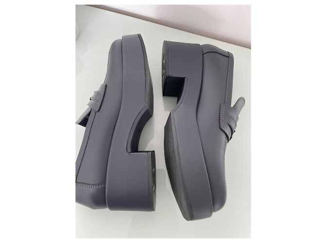Mocassini Chanel Pelle Blu Scuro 40 - vista 10