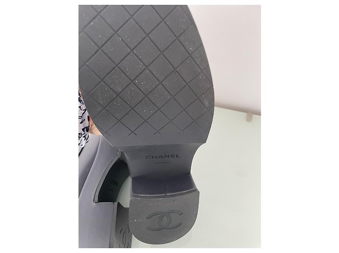 Mocassini Chanel Pelle Blu Scuro 40 - vista 11