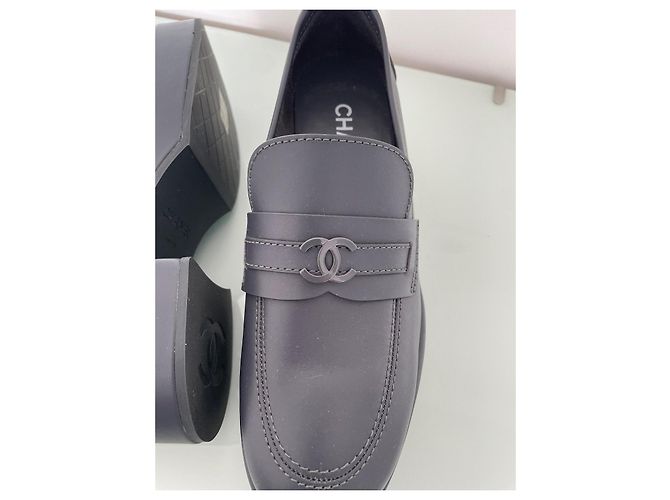 Mocassini Chanel Pelle Blu Scuro 40 - vista 13