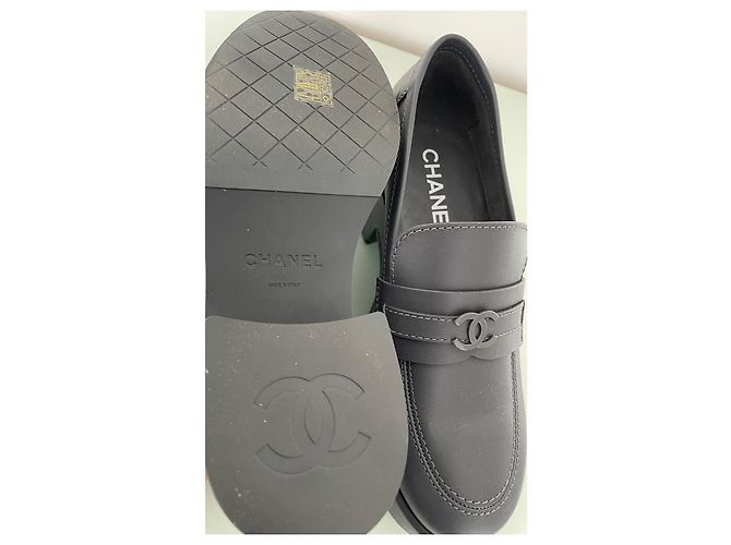 Mocassini Chanel Pelle Blu Scuro 40 - vista 9