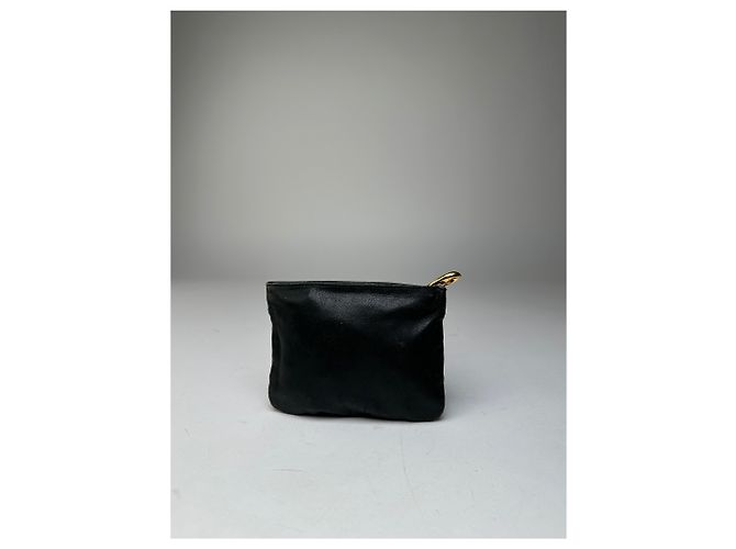 Pochette con zip in morbido cuoio Loewe Anagram vintage nera Nero - vista 2