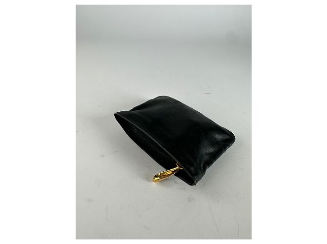 Pochette con zip in morbido cuoio Loewe Anagram vintage nera Nero - vista 4