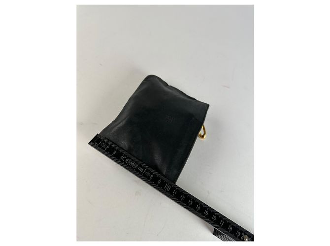 Pochette con zip in morbido cuoio Loewe Anagram vintage nera Nero - vista 9