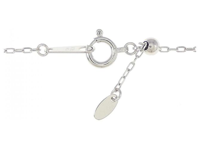 Autre Marque Collana in oro bianco Au750 con zaffiro e diamante Argento - vista 5