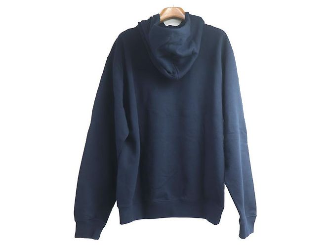 Sudadera con capucha de algodón Gucci Azul Azul marino - vista 2