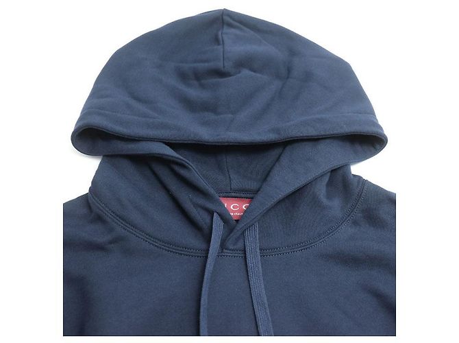 Sudadera con capucha de algodón Gucci Azul Azul marino - vista 3
