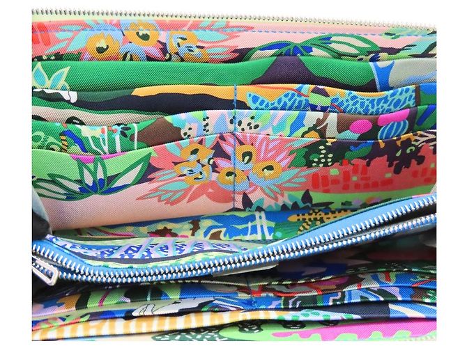 Hermès Cartera larga Azap en seda 'Silk'in' Epsom Hermes Verde - vista 12