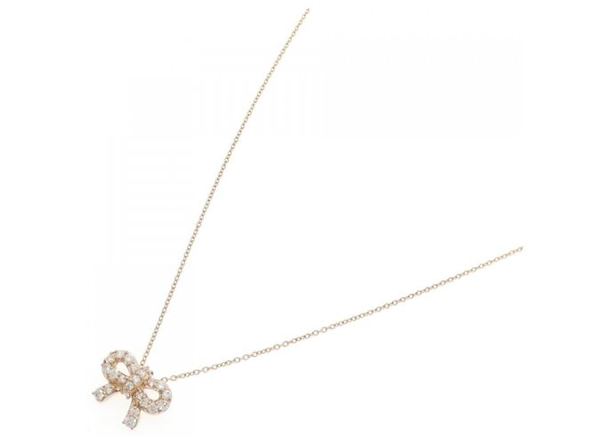 Autre Marque Collana Ribbon in Diamanti Au750 Rosa - vista 2