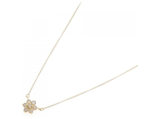 Autre Marque Collana di Diamante a Fiore in Au750 D'oro - vista 2