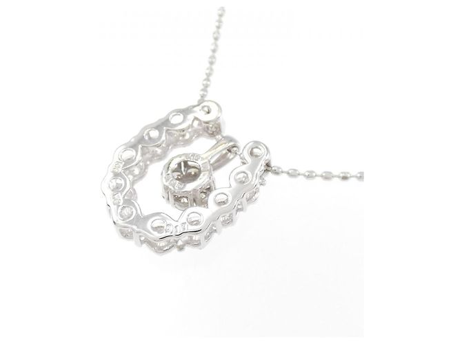 Autre Marque Collier en diamant 2 voies en or blanc Au750 Argenté - vue 4