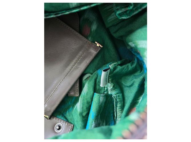Claris Virot Lalya Schultertasche Grün Python Mehrfarben Python drucken - Ansicht 11