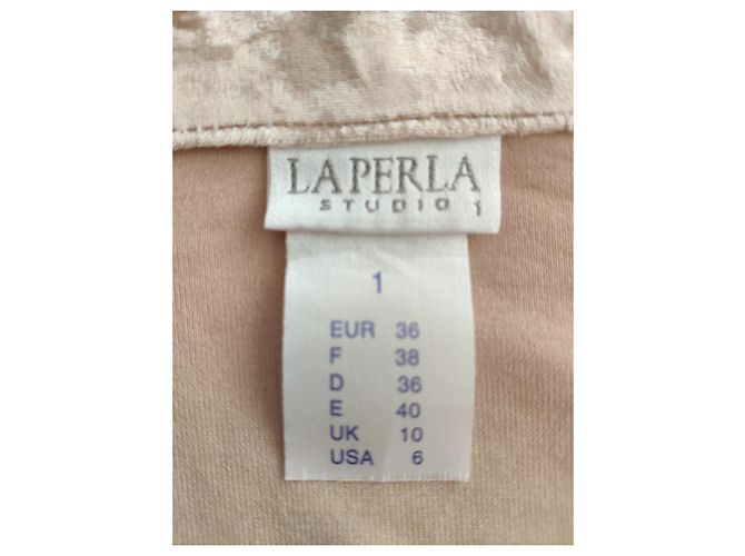 LA PERLA Pijama de Viscosa con Pantalones. Beige - vista 2