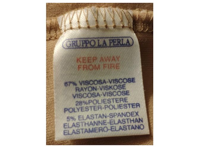 LA PERLA Pijama de Viscosa con Pantalones. Beige - vista 5
