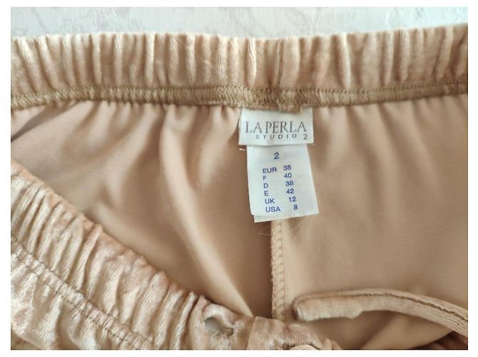 LA PERLA Pijama de Viscosa con Pantalones. Beige - vista 7