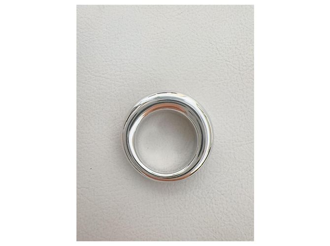 Chaumet Anello Paris Collection Mudfish Oro Bianco Argento - vista 5