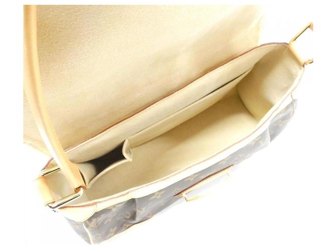 Borsa a Spalla Louis Vuitton Monogram Beverly MM M40121 Marrone - vista 9