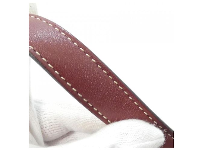 Sac à main Hermès Double Sens Quadri 45 cm Marron Rouge Prune Damier ebène - vue 7