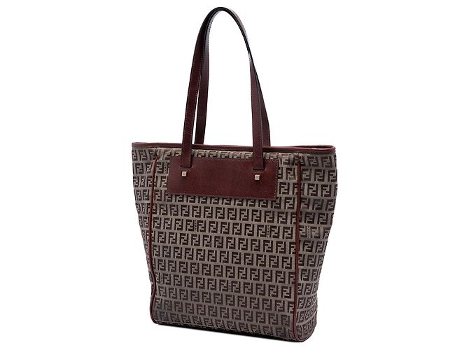 Fendi Braune Zucchino Canvas Tote - Ansicht 2