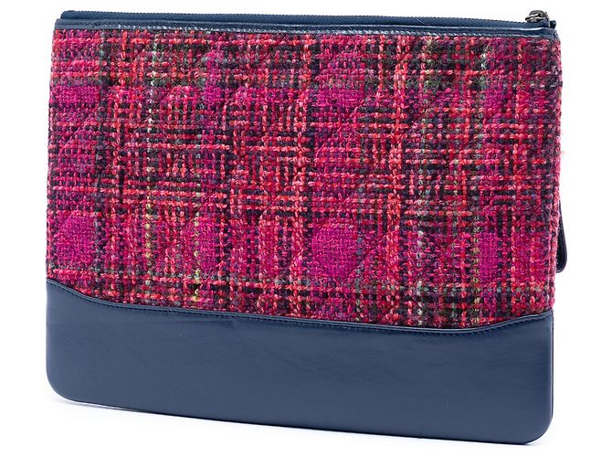 Chanel Pink Medium Tweed Gabrielle O Clutch - Ansicht 2