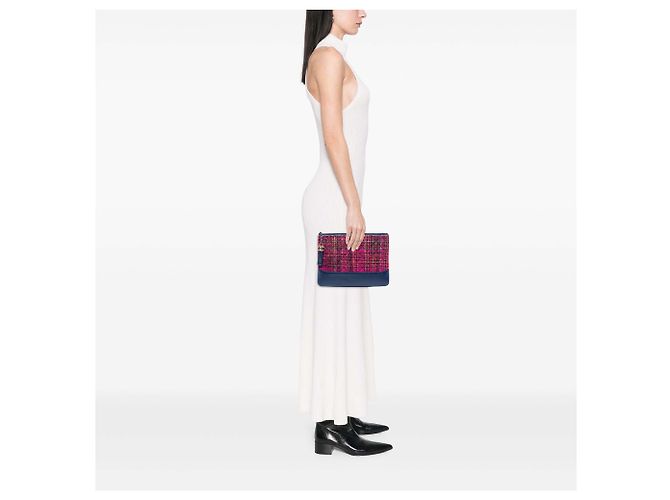 Chanel Pink Medium Tweed Gabrielle O Clutch - Ansicht 7