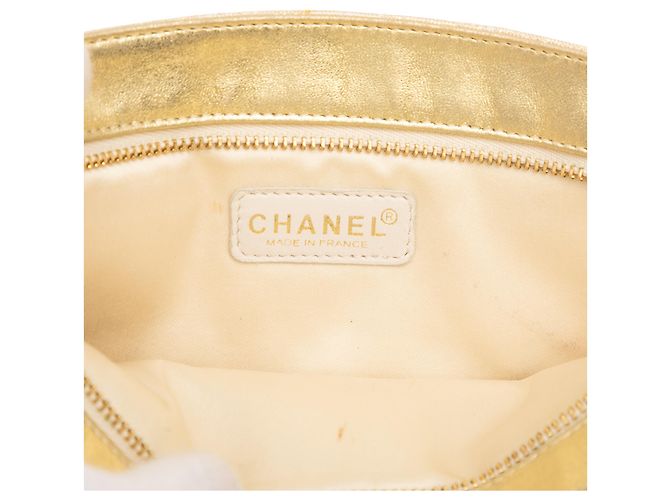 Bolso de lona beige Nueva Línea de Viaje Chanel - vista 5