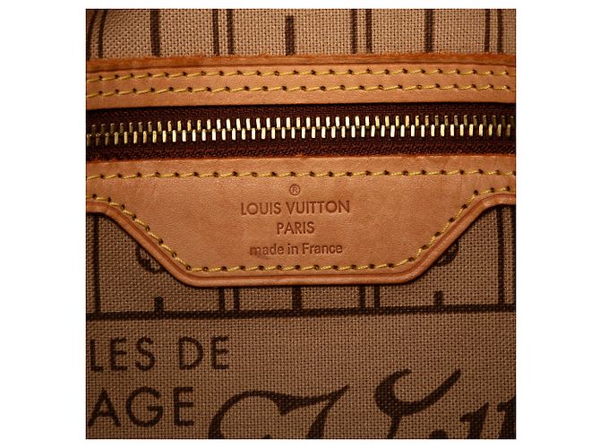 Louis Vuitton Borsa Neverfull PM Monogram Marrone - vista 5