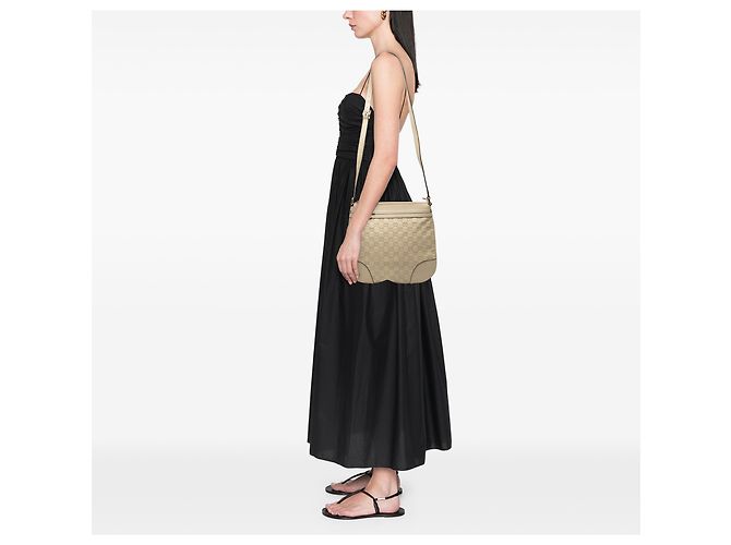 Borsa a tracolla Guccissima Mayfair beige di Gucci - vista 7
