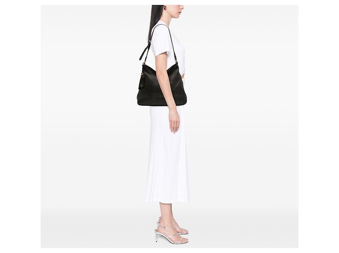 Borsa a Spalla Marrakech in Pelle Nera Gucci Nero - vista 10