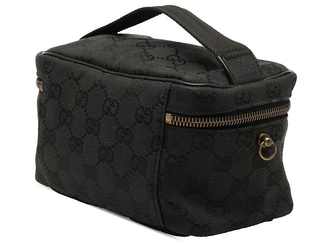 Borsa Vanity in Tela GG Nera di Gucci Nero - vista 2