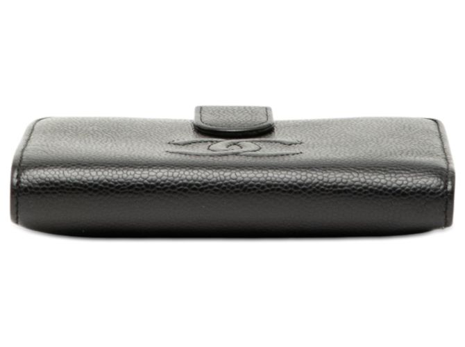 Billetera Bifold Caviar Negra CC de Chanel Negro - vista 3
