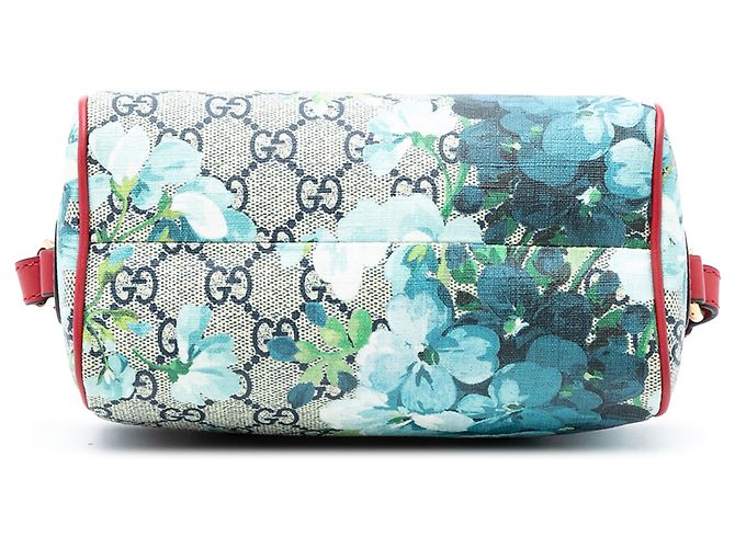 Borsa Boston Mini GG Supreme Blooms beige di Gucci - vista 3