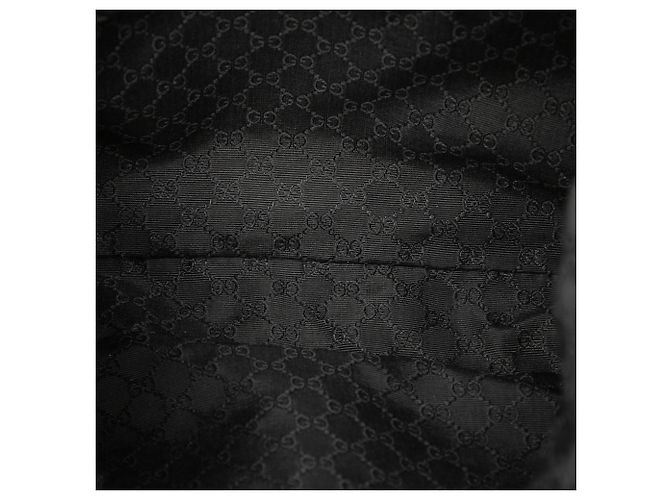 Borsa a Spalla in Denim Nero Gucci con Web - vista 4