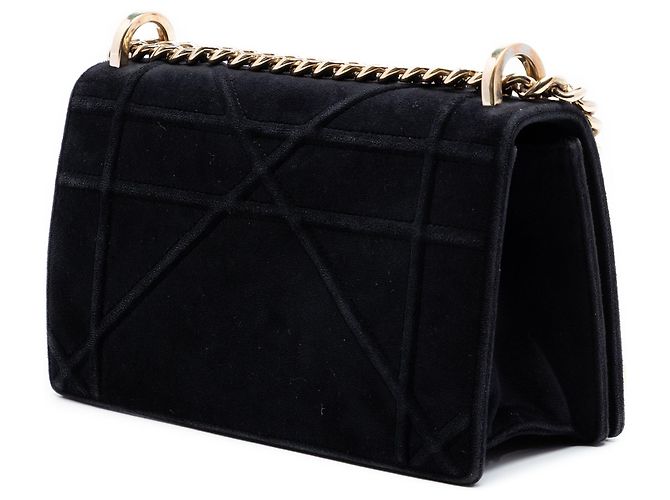 Dior Nero Piccolo Velluto Diorama Flap - vista 2