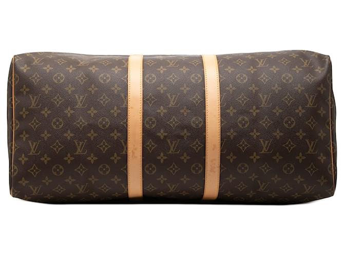 Louis Vuitton Keepall 55 Monogram Marrone - vista 3