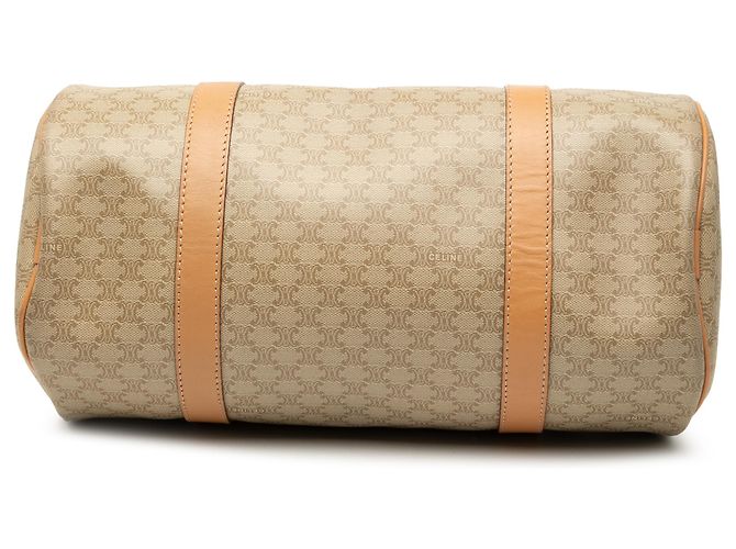 Céline Beige Macadam beschichtete Canvas Schultertasche von Celine - Ansicht 3