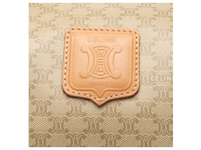 Céline Beige Macadam beschichtete Canvas Schultertasche von Celine - Ansicht 6
