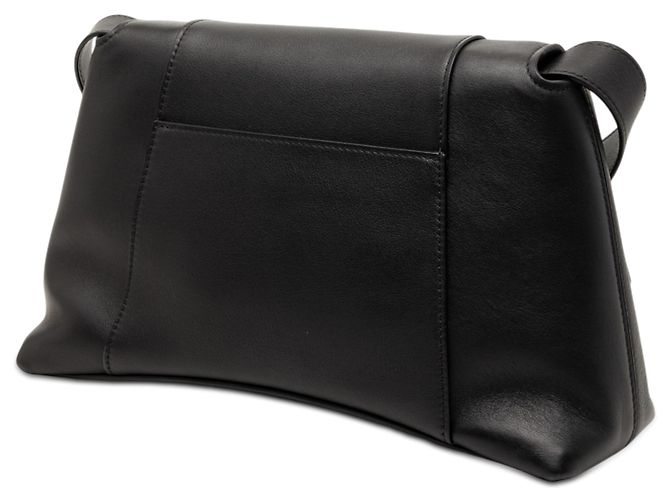 Balenciaga Borsa a Spalla Downtown Piccola in Pelle di Vitello Nera Nero - vista 2
