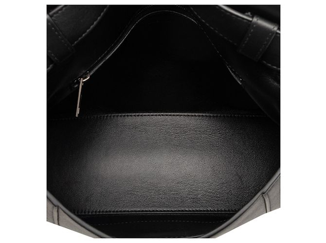 Balenciaga Borsa a Spalla Downtown Piccola in Pelle di Vitello Nera Nero - vista 4