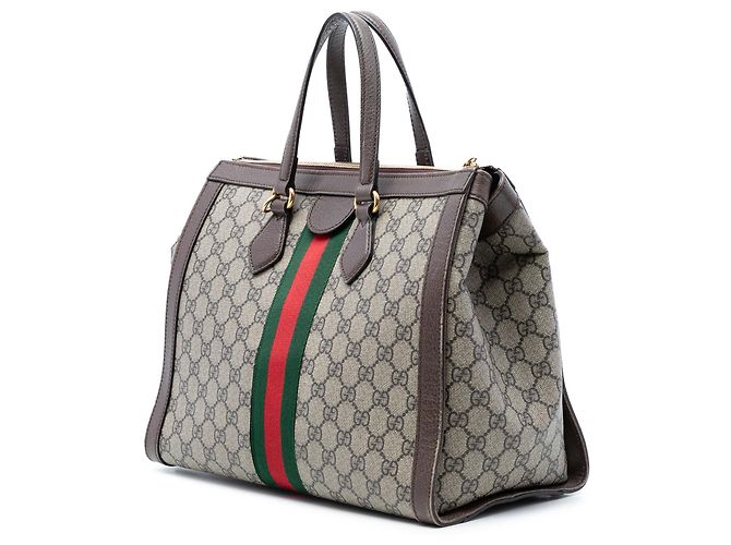 Borsa Ophidia GG Supreme beige di Gucci - vista 2