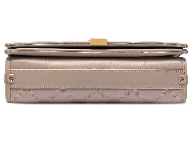 Beige Mini-Quilted Lammleder Becky Schultertasche von Saint Laurent - Ansicht 3